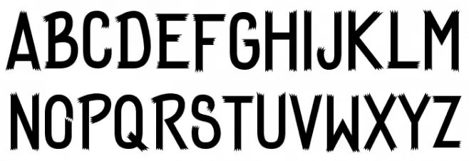 HyperBrush Schriftart Groß