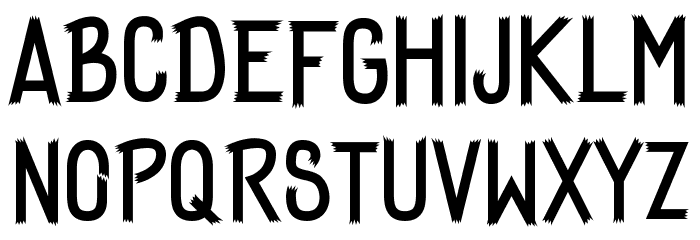 HyperBrush Font LOWERCASE
