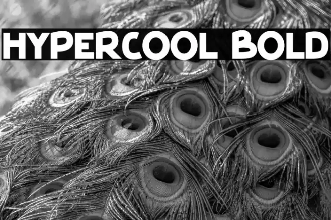 HyperCool Bold Font examples