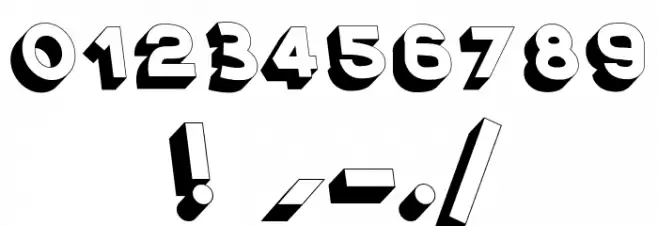 HyperCool3D Font OTHER CHARS