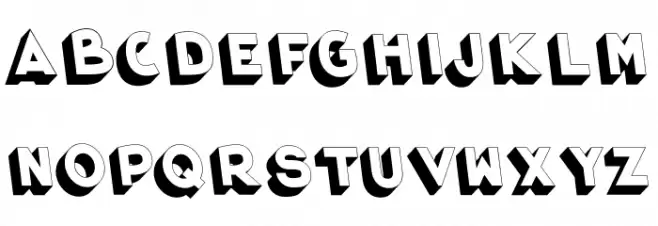 HyperCool3D Шрифта ВЕРХНИЙ
