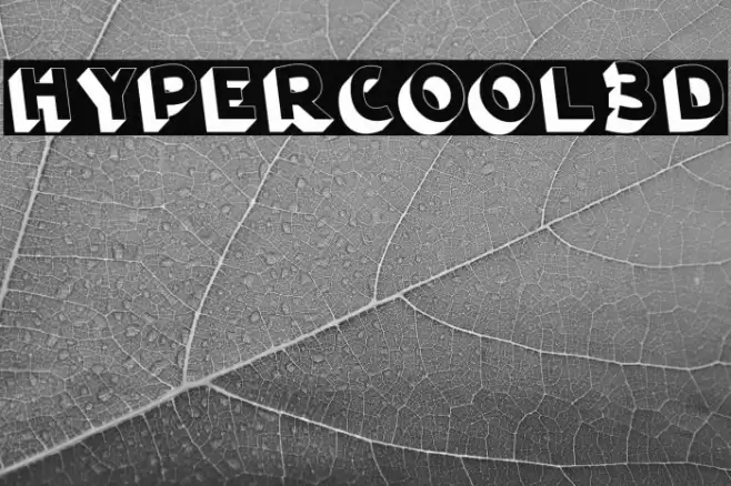 HyperCool3D Font examples