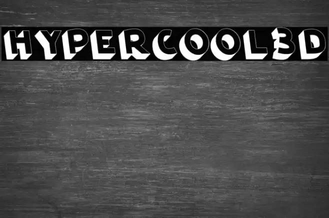 HyperCool3D Font examples