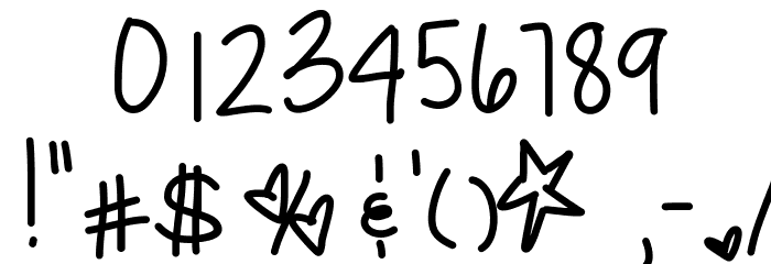 HyperPunchPink Font OTHER CHARS