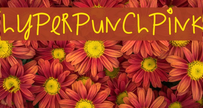 HyperPunchPink Font examples