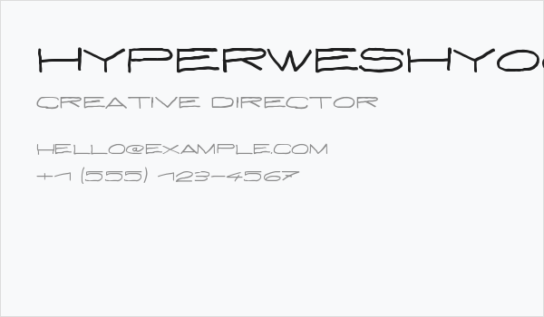 HyperWeshYoo Business Card