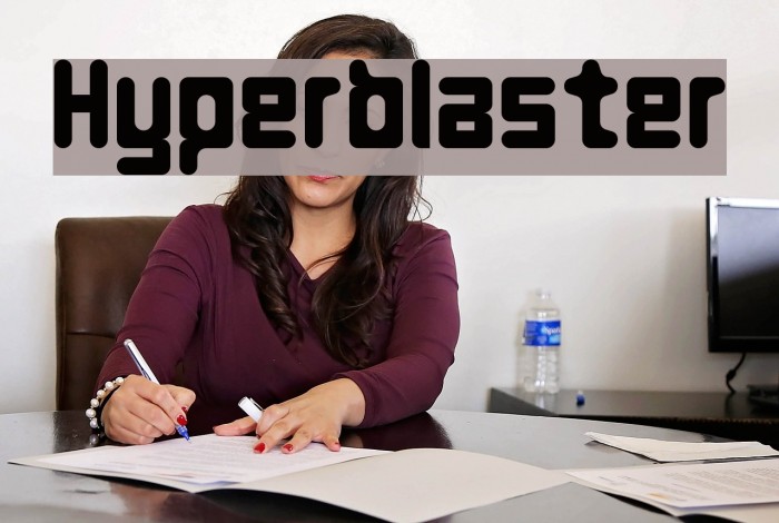 Hyperblaster Шрифта examples
