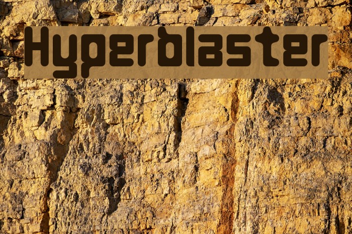 Hyperblaster Шрифта examples