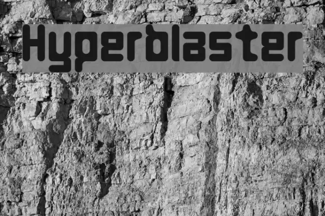 Hyperblaster Font examples