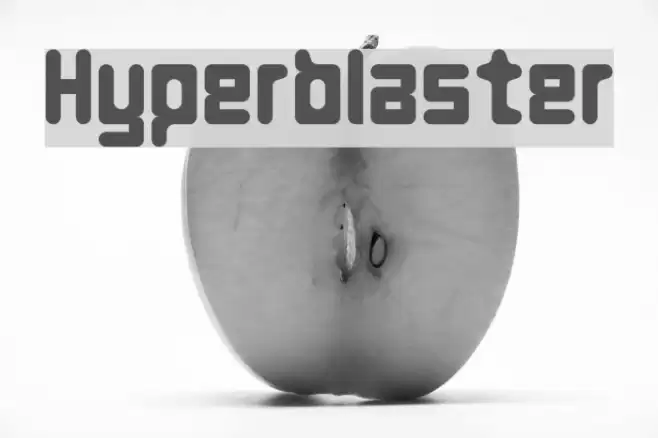 Hyperblaster Font examples