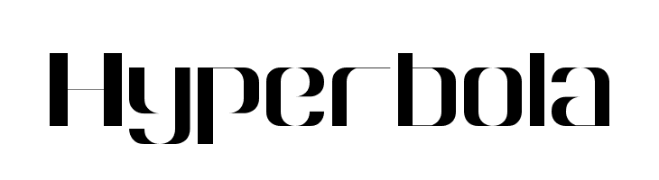 Hyperbola Шрифта