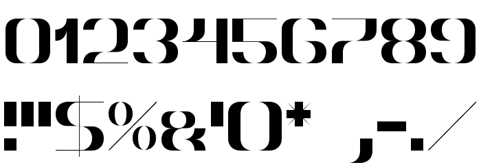 Hyperbola Font OTHER CHARS