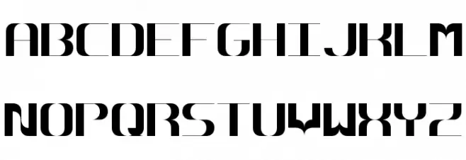 Hyperbola Font UPPERCASE
