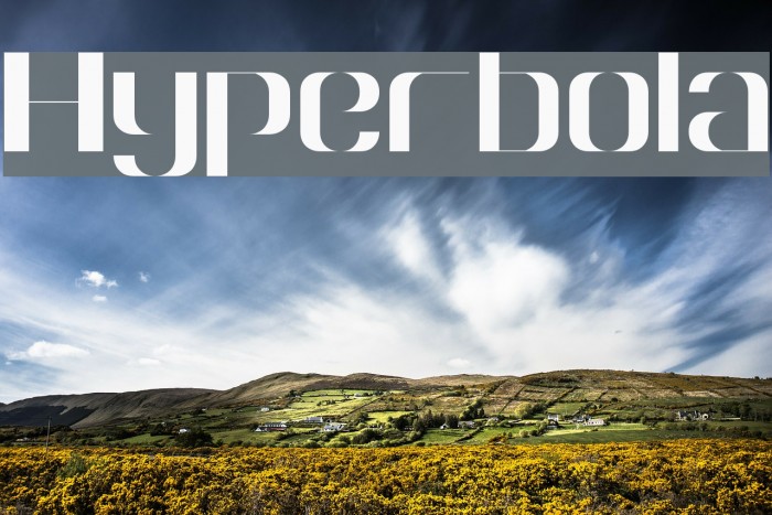Hyperbola Font examples