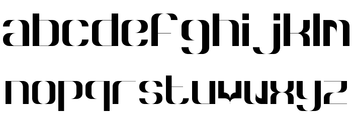 Hyperbola Font LOWERCASE