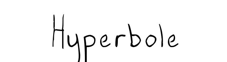 Hyperbole  フリーフォントのダウンロード
