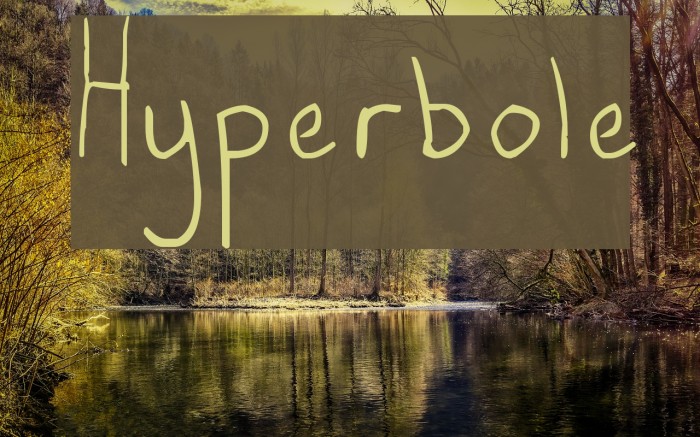 Hyperbole Font examples