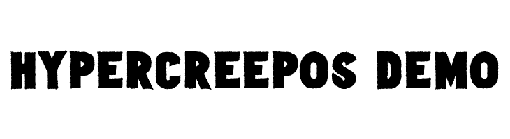 Hypercreepos Demo  Free Fonts Download