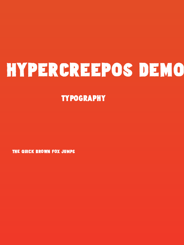 Hypercreepos Demo Poster