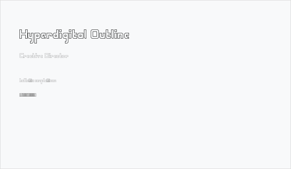 Hyperdigital Outline Business Card