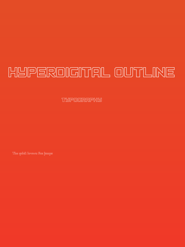 Hyperdigital Outline Poster