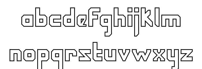 Hyperdigital Outline Шрифта строчной