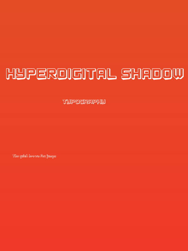 Hyperdigital Shadow Poster
