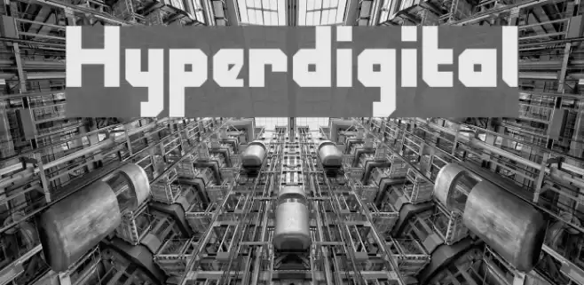 Hyperdigital Font examples