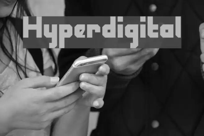 Hyperdigital Font examples