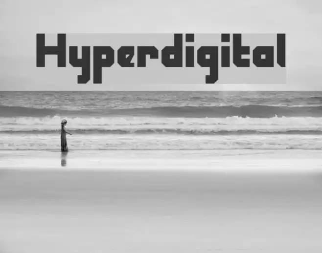 Hyperdigital Font examples