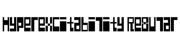 Hyperexcitability Regular  Frei Schriftart Herunterladen