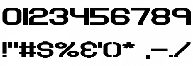 Hyperion Sunset BRK Font OTHER CHARS