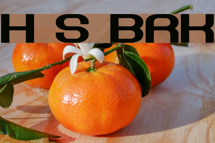 Hyperion Sunset BRK Font examples