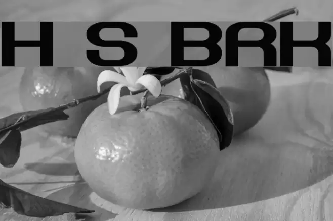 Hyperion Sunset BRK Font examples