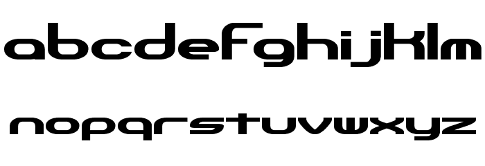Hyperion Sunset BRK Font LOWERCASE
