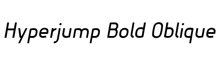 Hyperjump Bold Oblique  لخطوط تنزيل