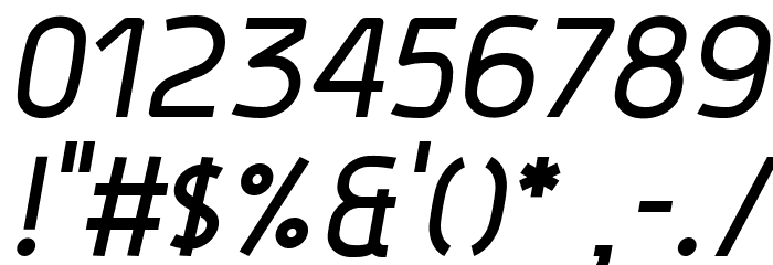 Hyperjump Bold Oblique Font OTHER CHARS
