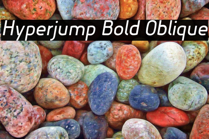 Hyperjump Bold Oblique Example 2