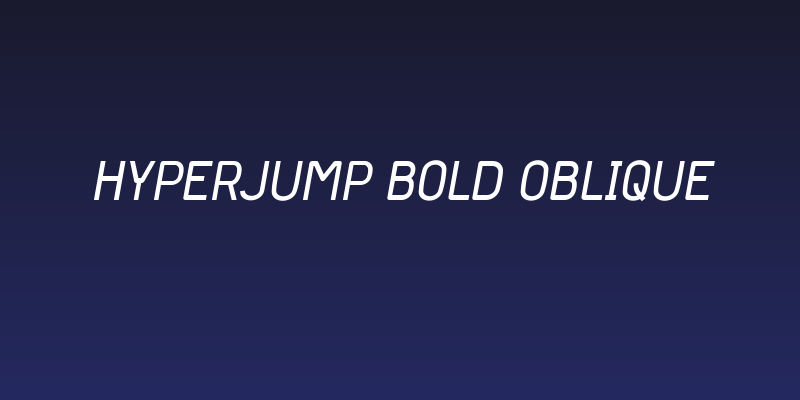 Hyperjump Bold Oblique Social Header