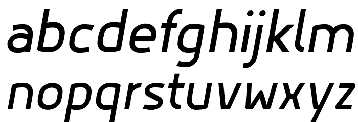 Hyperjump Bold Oblique Font LOWERCASE