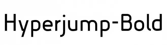 Hyperjump-Bold  Frei Schriftart Herunterladen