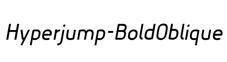 Hyperjump-BoldOblique  Descarca Fonturi Gratis