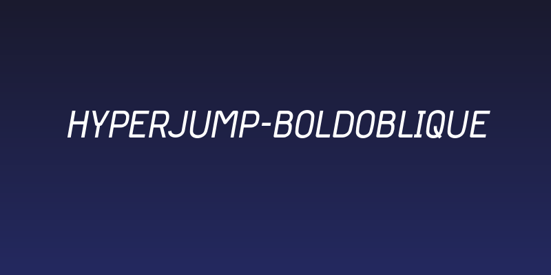 Hyperjump-BoldOblique Social Header