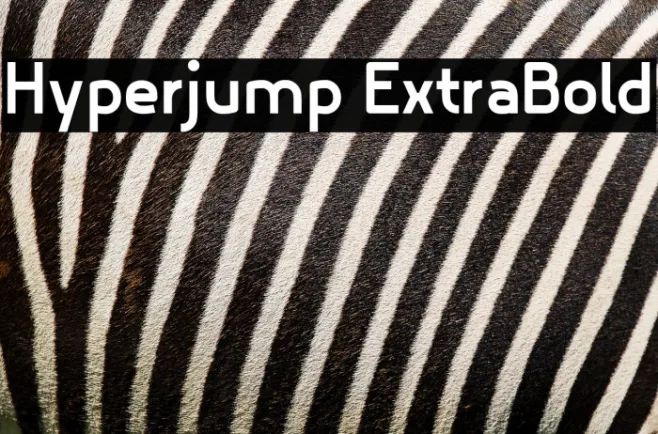 Hyperjump ExtraBold Example 1