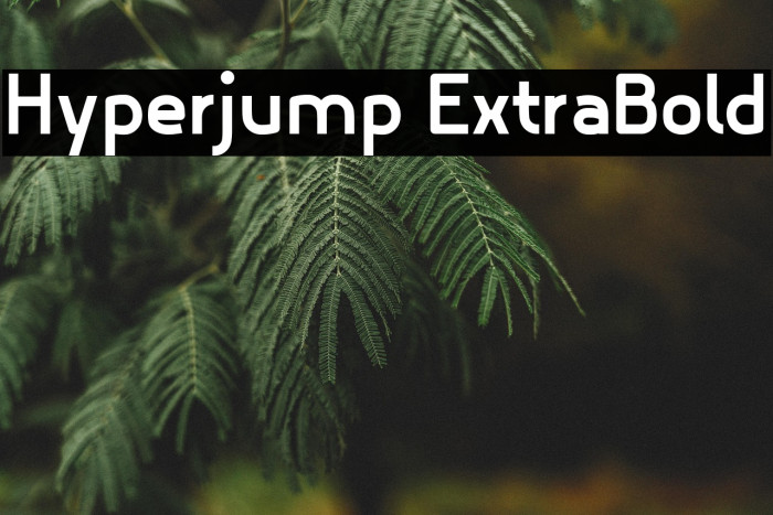 Hyperjump ExtraBold Example 3