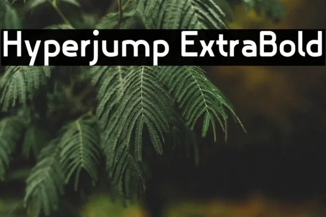 Hyperjump ExtraBold Example 3
