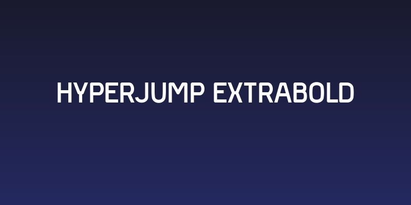 Hyperjump ExtraBold Social Header