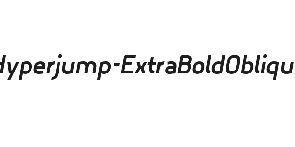 Hyperjump-ExtraBoldOblique Logo