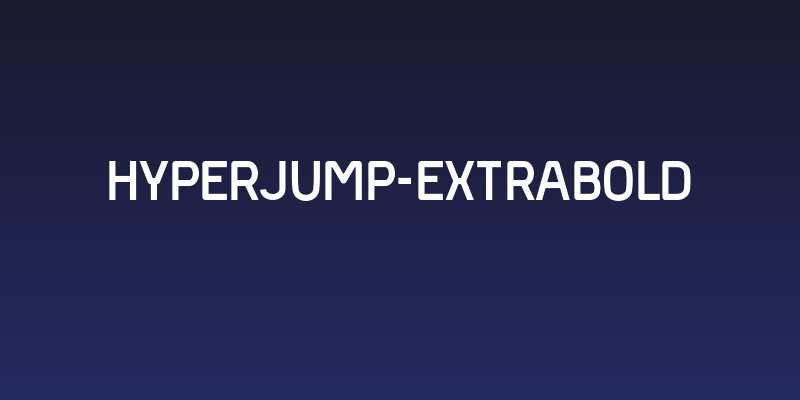 Hyperjump-ExtraBold Social Header