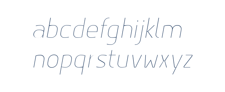 Hyperjump Hairline Oblique Lowercase